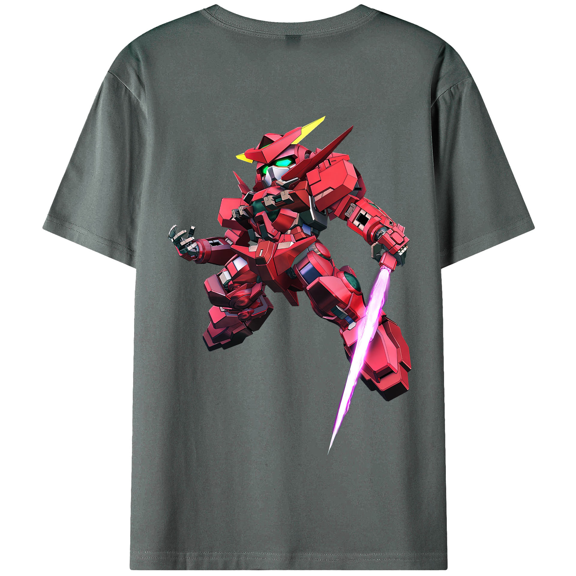 （画像用） 機動戦士ガンダム Mobile Suit Gundam 綿100％半袖Tシャツ（背面プリント）